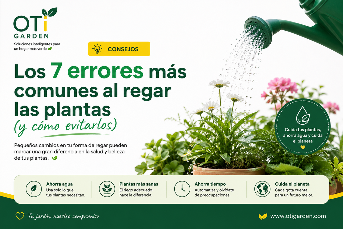 🌞 Los 7 errores más comunes al regar las plantas (y cómo evitarlos)