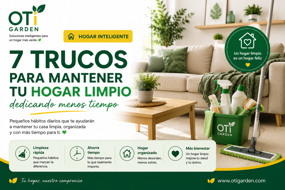 🏡 7 trucos para mantener tu hogar limpio dedicando menos tiempo