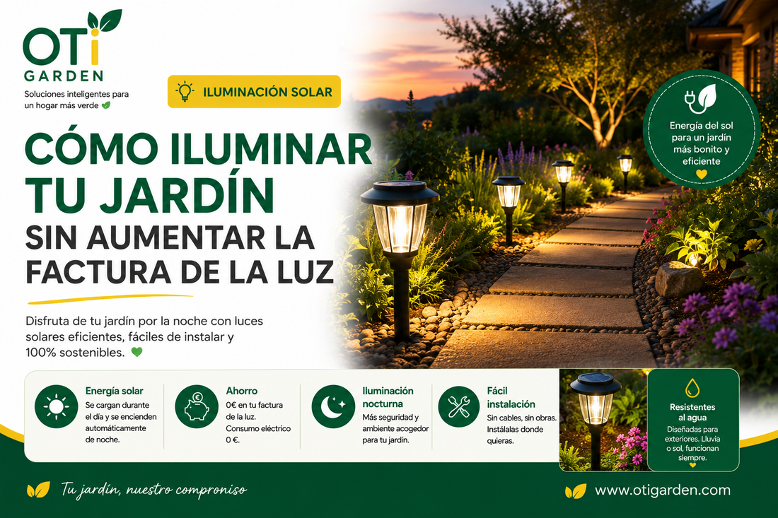 💡 Cómo iluminar tu jardín sin aumentar la factura de la luz