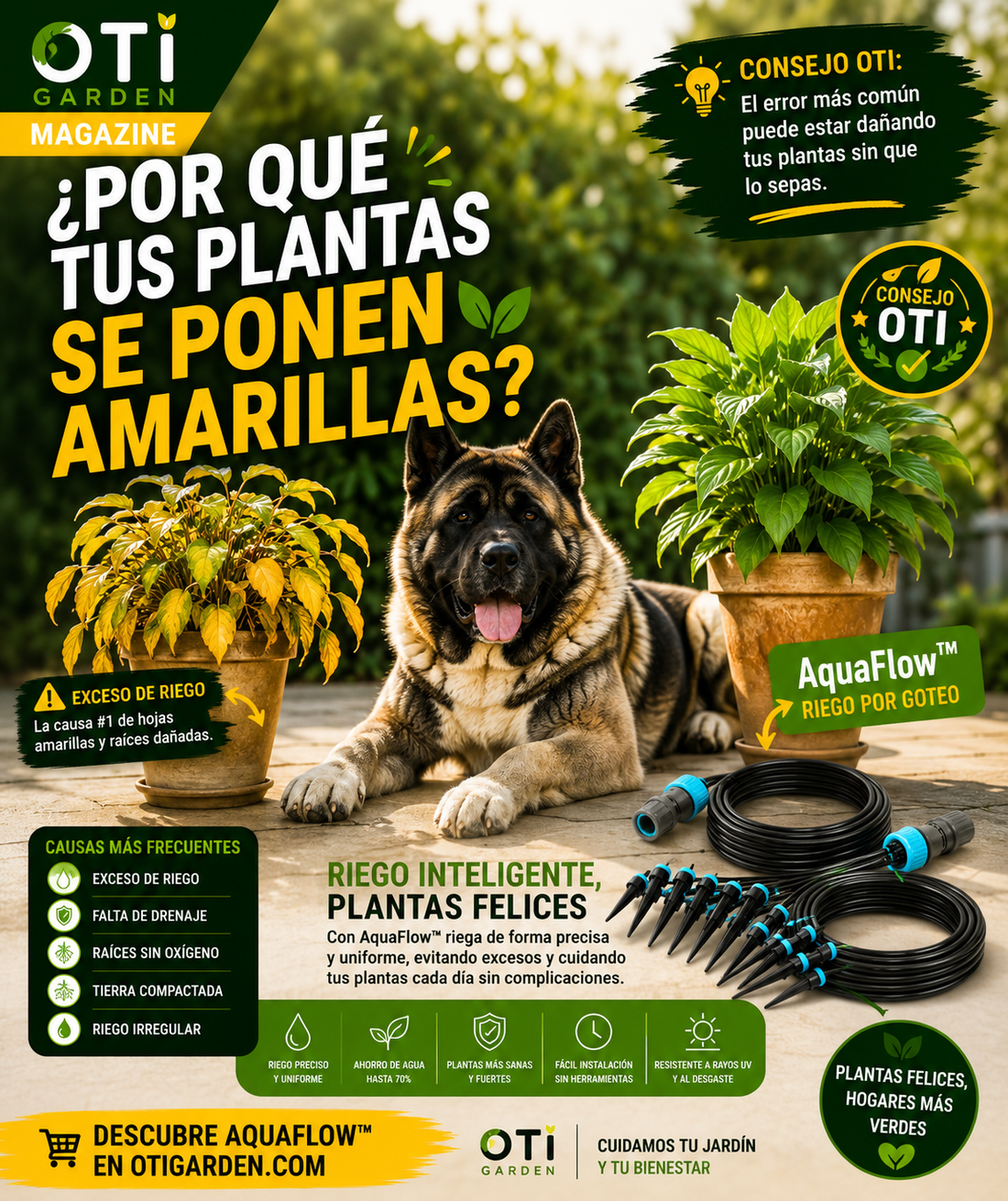 ¿Tus plantas tienen hojas amarillas? Descubre el error que casi todos cometen