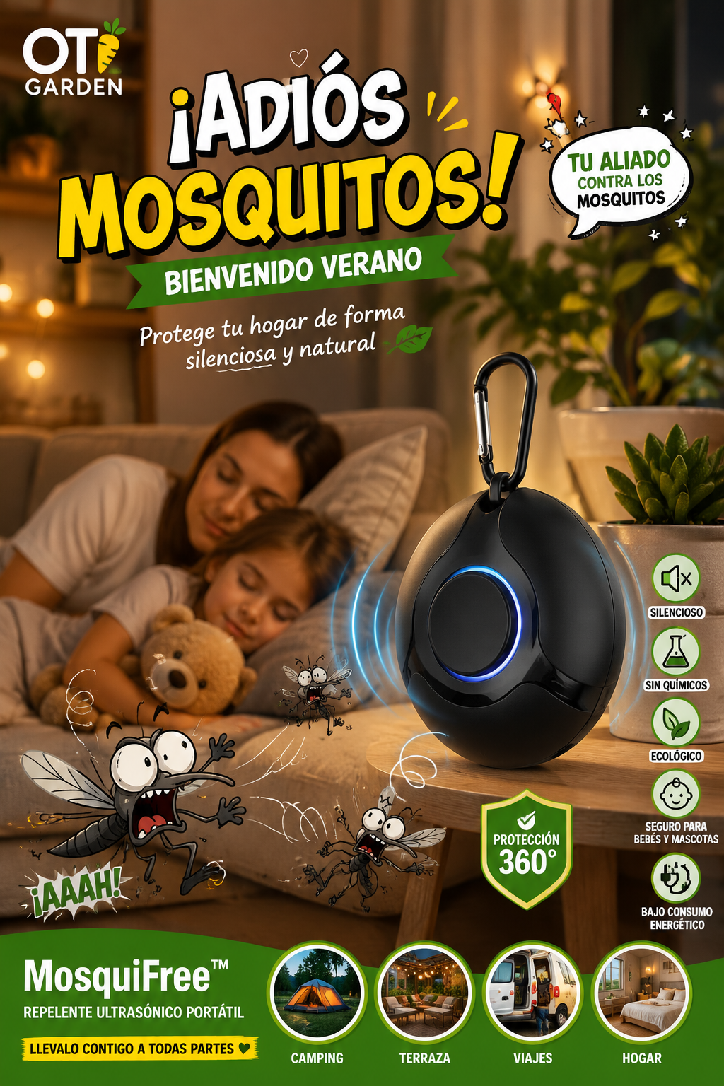 ¿Cansado de los mosquitos? Descubre una solución silenciosa para disfrutar de un hogar más tranquilo