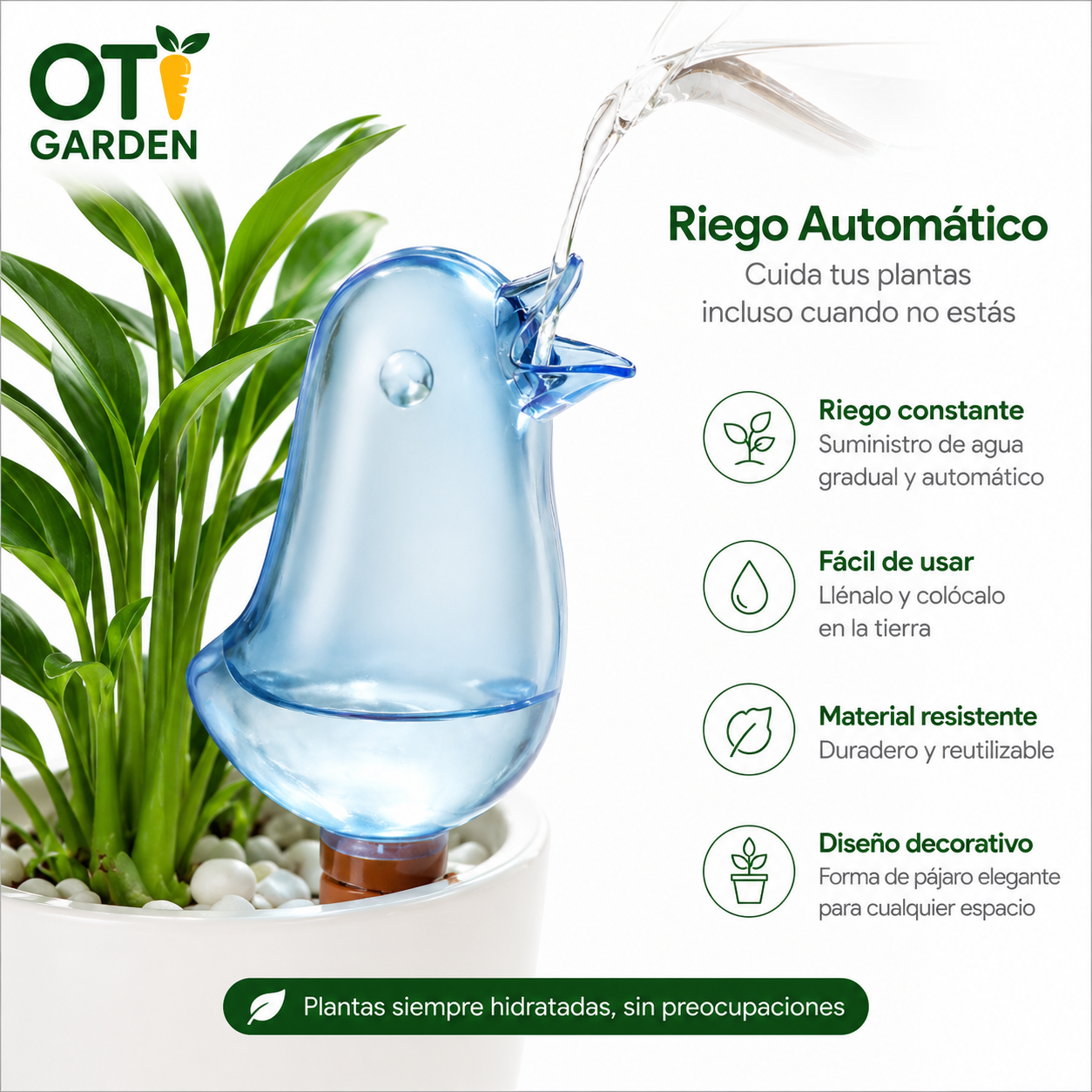 AquaDrop™ – Riego automático de botellas