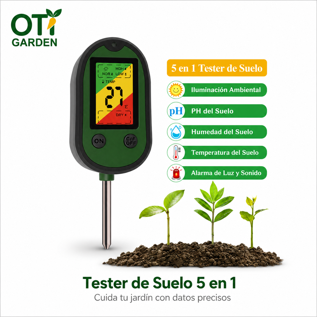 PlantSense™ – Medidor Digital de Humedad para Plantas | Evita Riegos Incorrectos